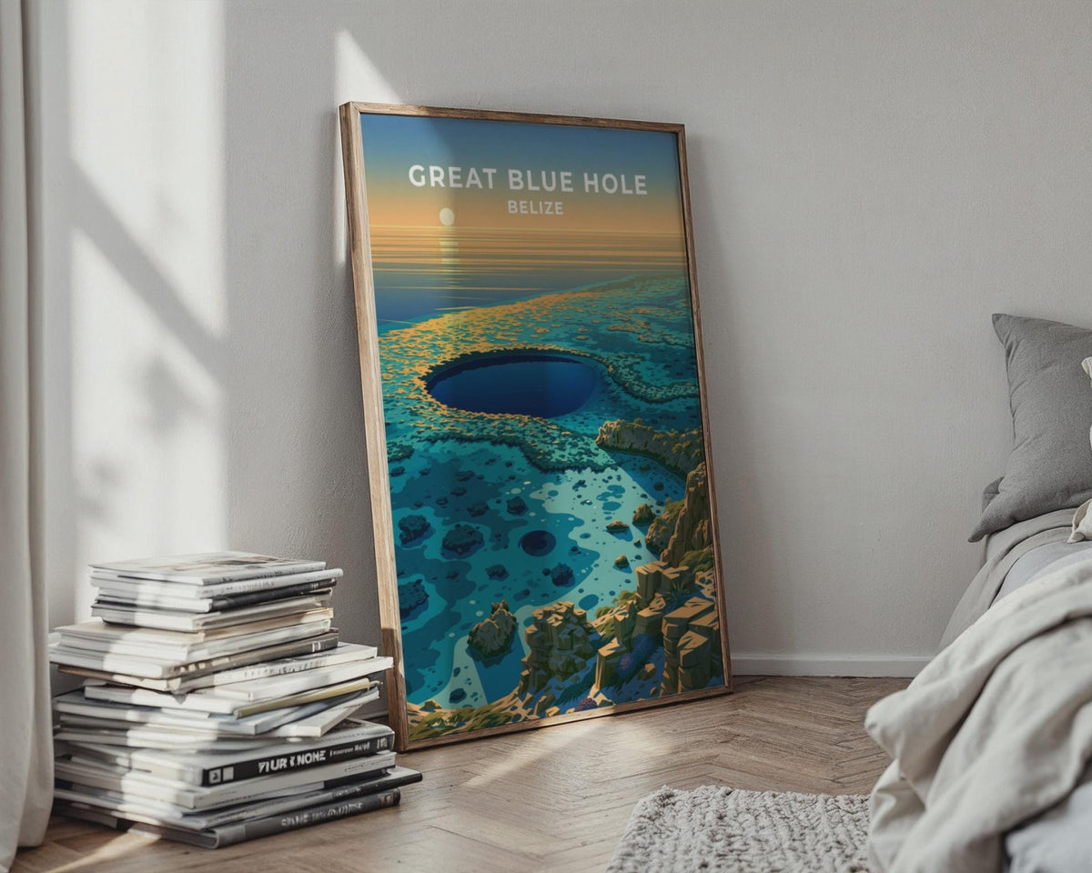 Great Blue Hole Poster - WanderWall