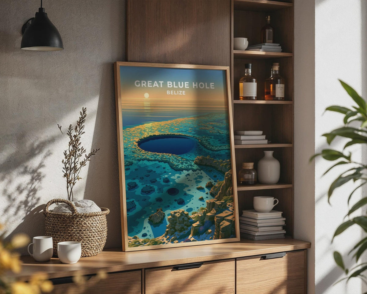 Great Blue Hole Poster - WanderWall