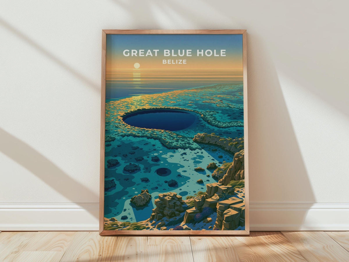 Great Blue Hole Poster - WanderWall