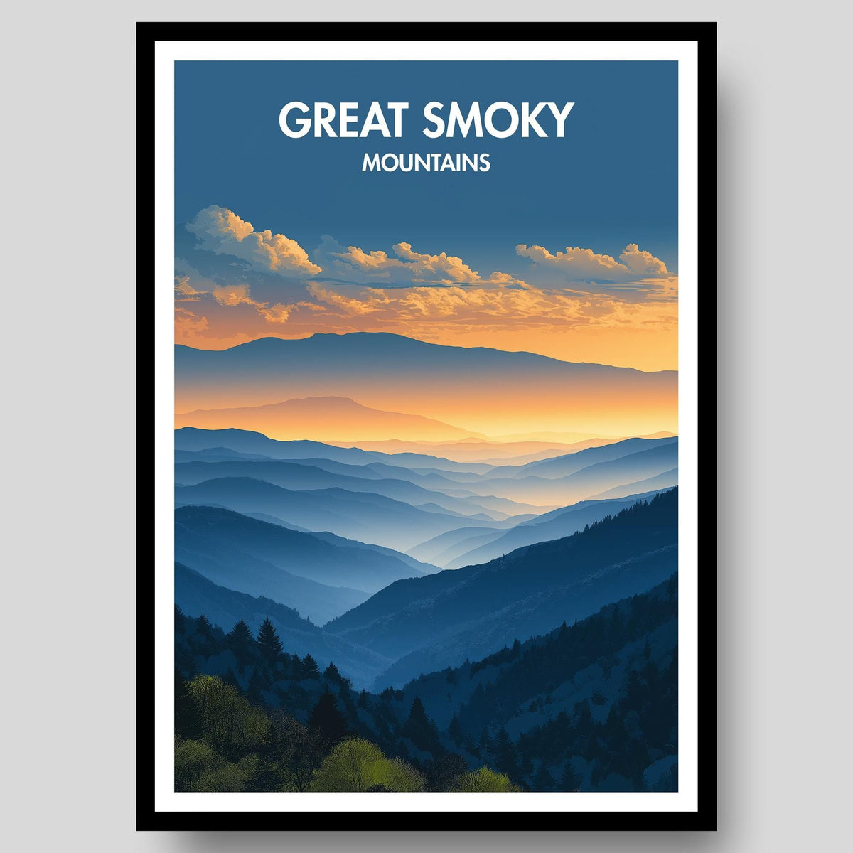Great Smoky Mountains Poster - WanderWall