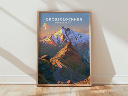 Grossglockner Austria Travel Poster - WanderWall