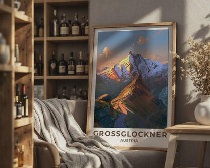 Grossglockner Austria Travel Poster - WanderWall