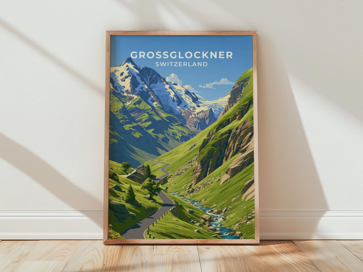Grossglockner Austria Travel Poster - WanderWall