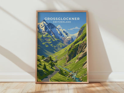 Grossglockner Austria Travel Poster - WanderWall