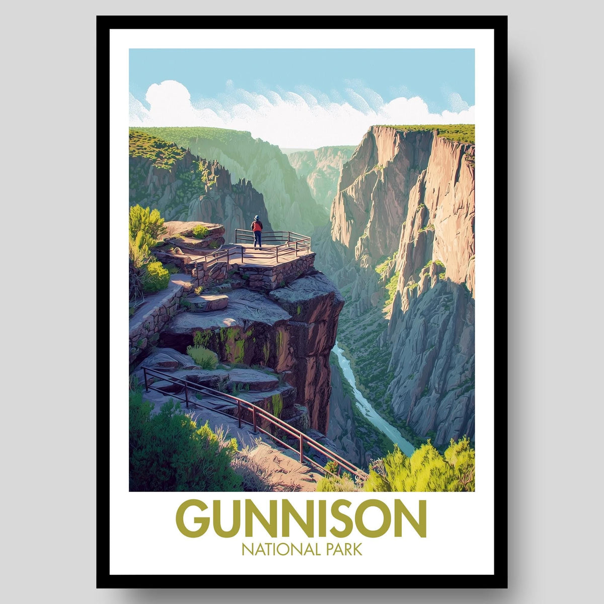 Gunnison National Park Poster - WanderWall