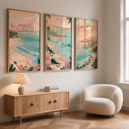 Hawaii Set of 3 Posters | Hawaii Gallery Wall Art - WanderWall