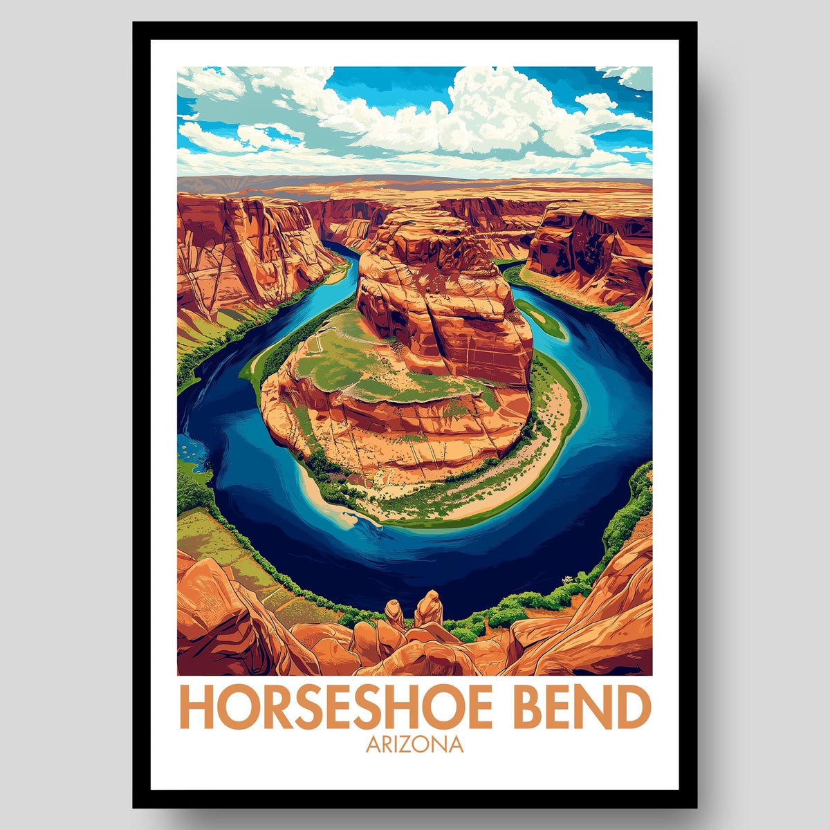 Horseshoe Bend Poster - WanderWall