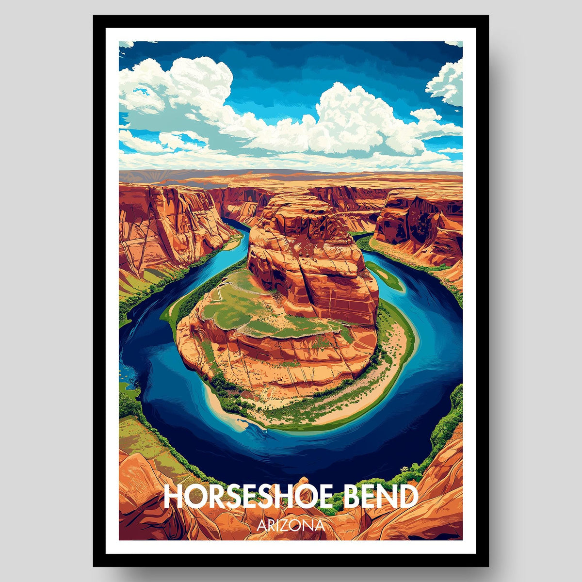 Horseshoe Bend Poster - WanderWall