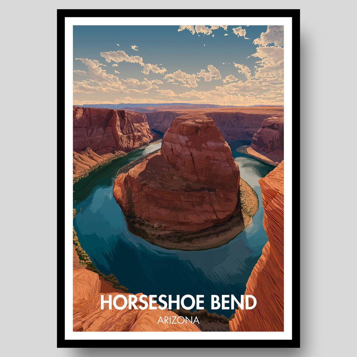 Horseshoe Bend Poster - WanderWall