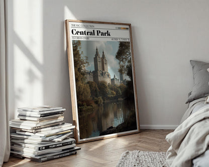 Central Park, New York City Poster – NYC Travel Wall Art Print