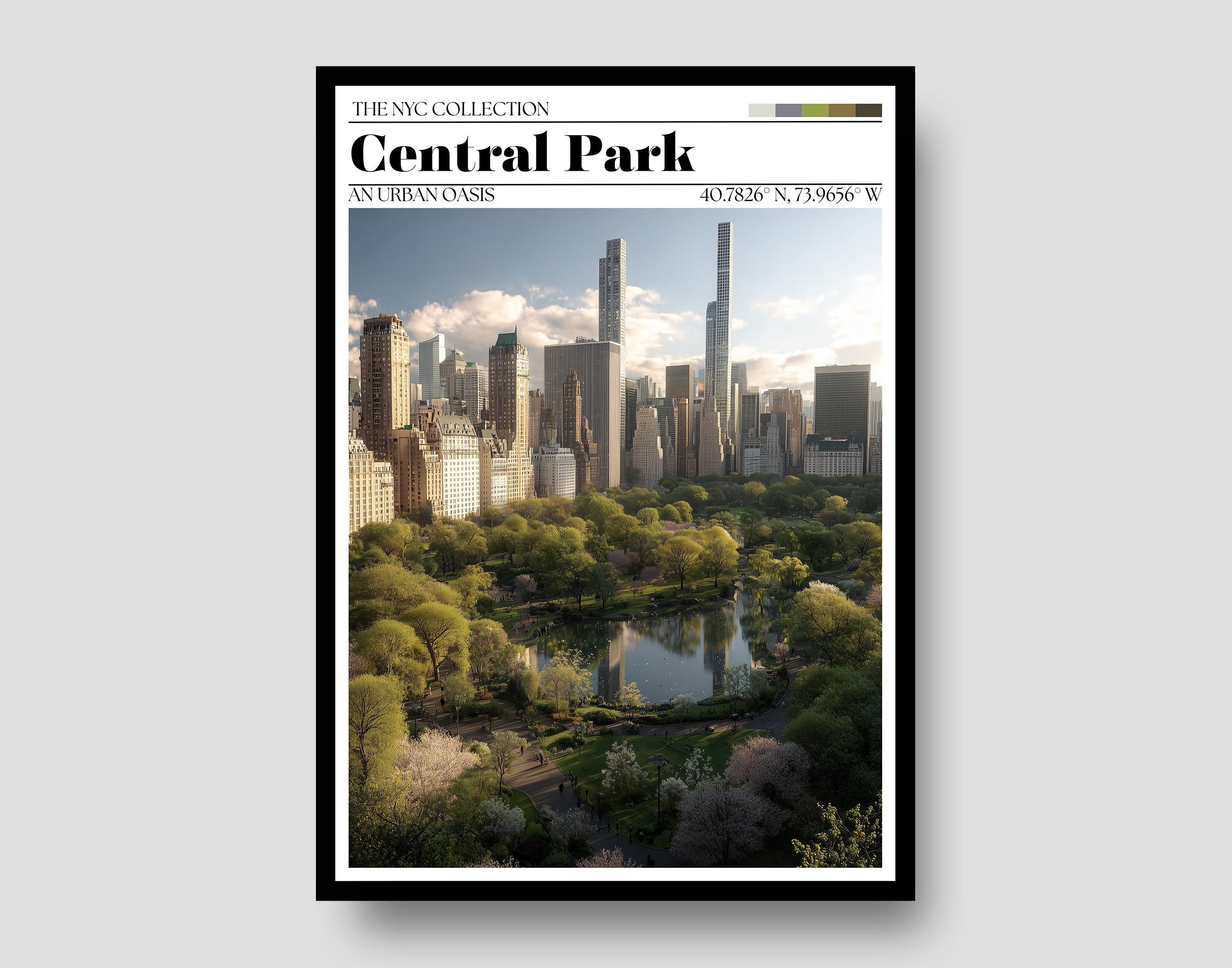 Central Park Poster – New York City Wall Art Print