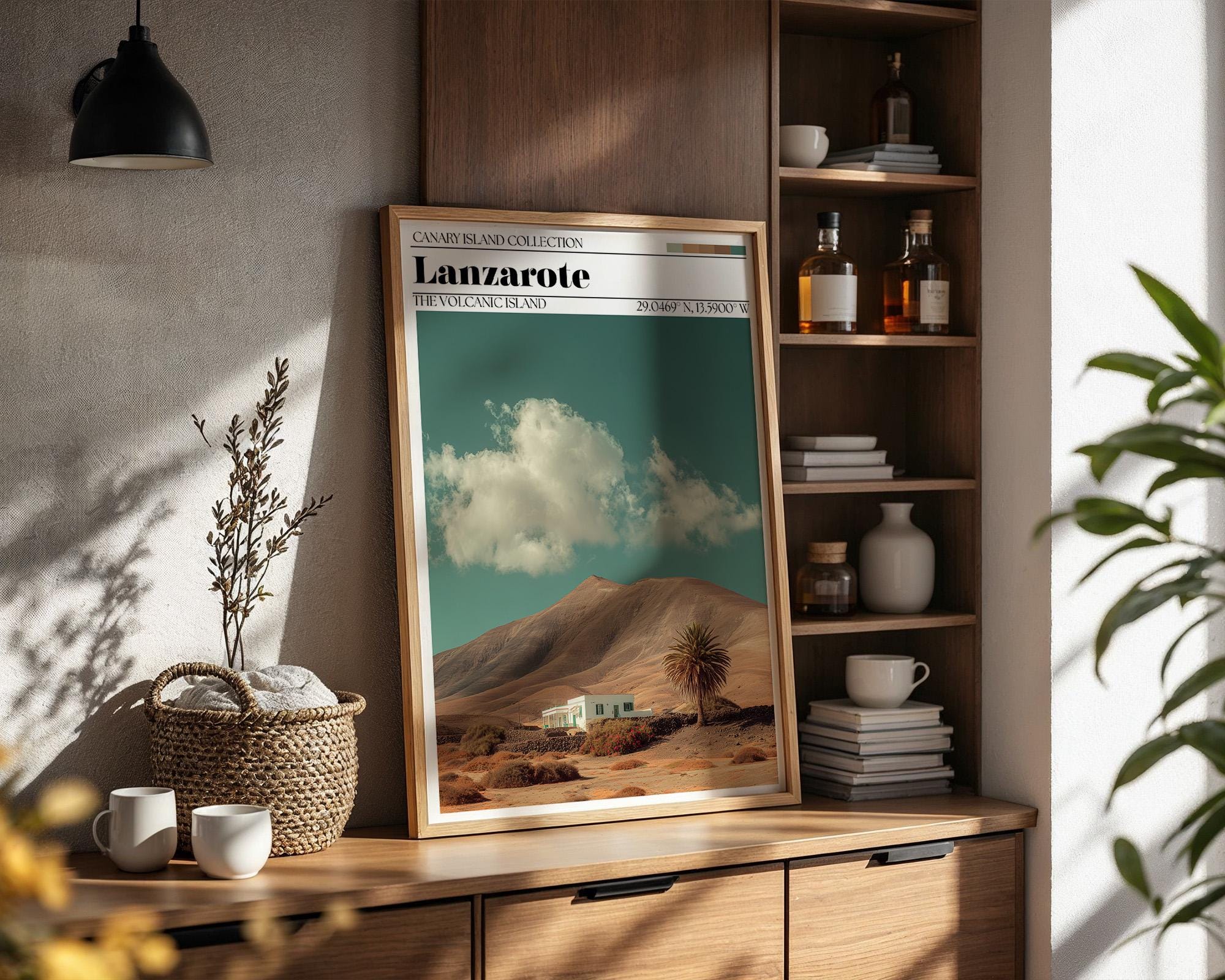 Lanzarote Poster – Canary Islands Travel Art Print