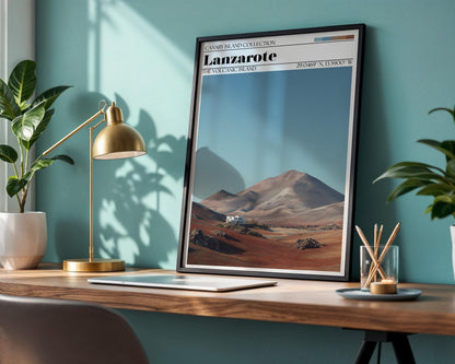 Lanzarote Travel Poster – Canary Islands Wall Art Print