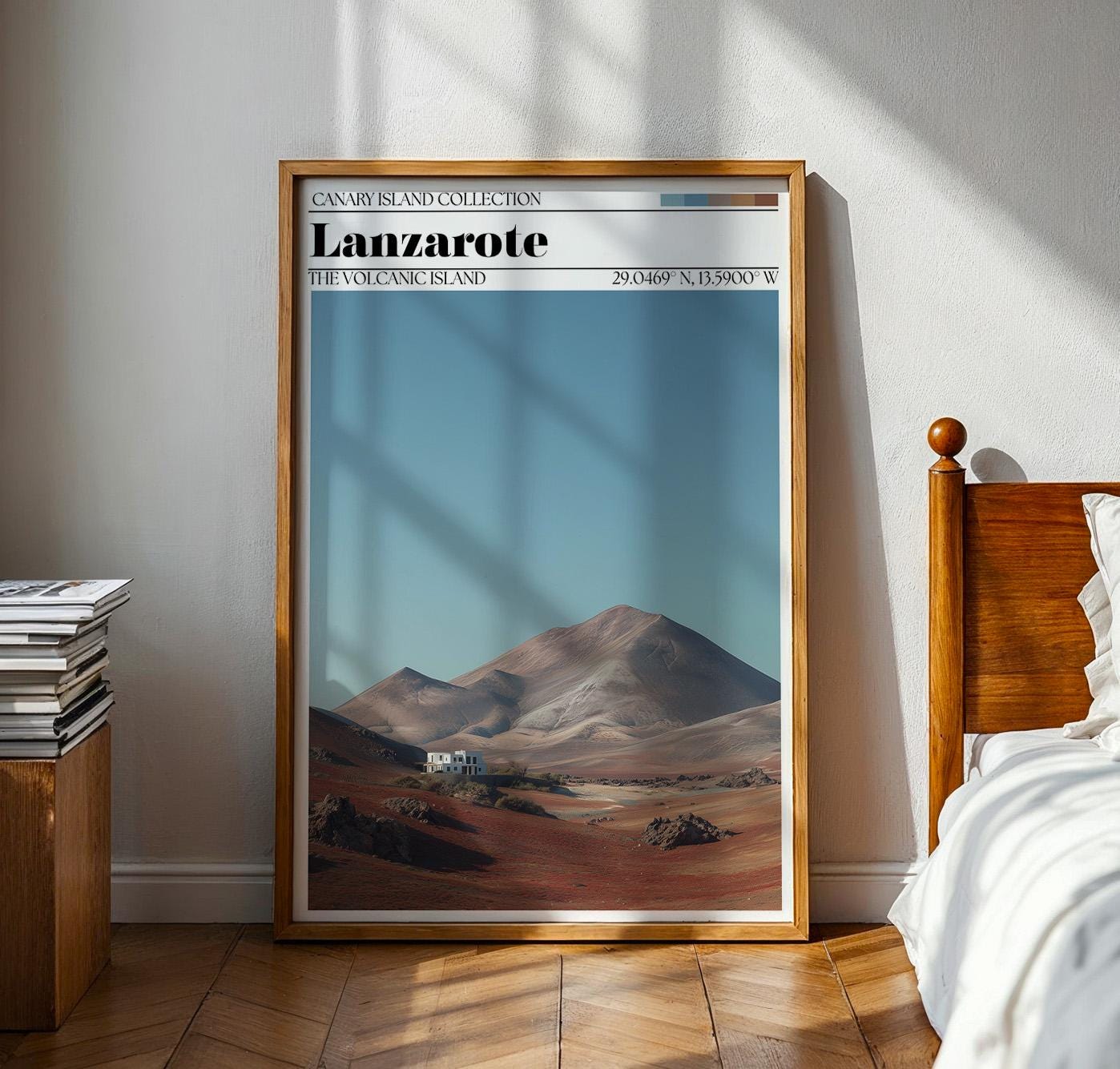 Lanzarote Travel Poster – Canary Islands Wall Art Print