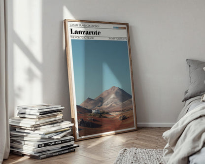 Lanzarote Travel Poster – Canary Islands Wall Art Print