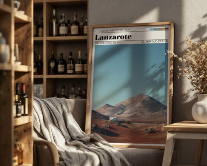Lanzarote Travel Poster – Canary Islands Wall Art Print