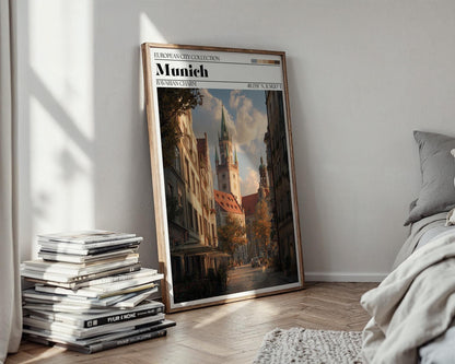 Munich Germany Travel Poster – Bavarian Art Print