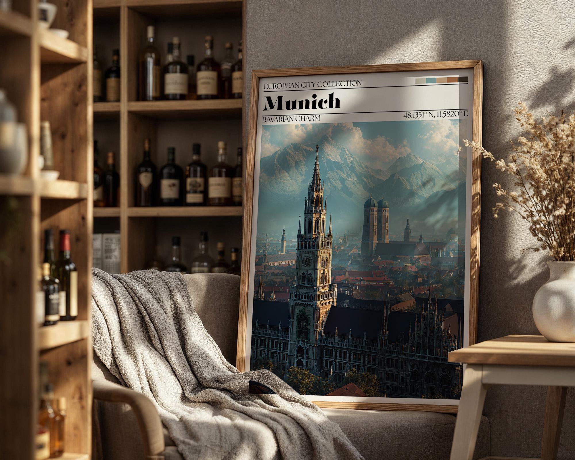 Munich Poster – Bavarian Travel Wall Art Print