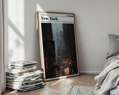 New York Travel Poster - NYC Wall Art Print