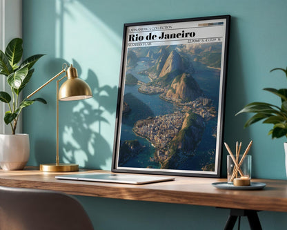 Rio de Janeiro Poster – Brazil Travel Wall Art Print