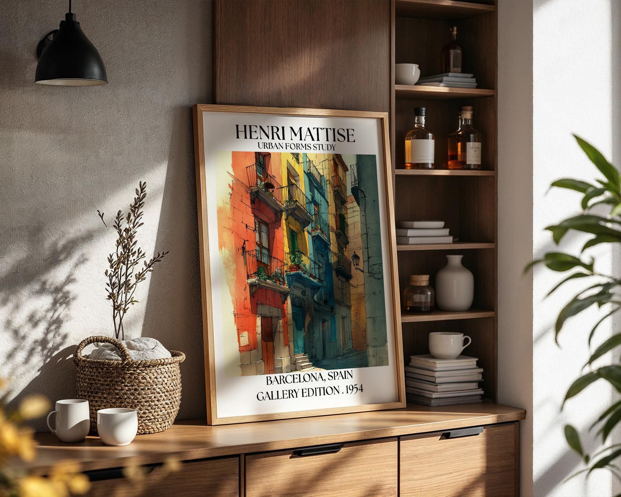 Barcelona Henri Mattise Travel Poster - Barcelona Wall Art Print