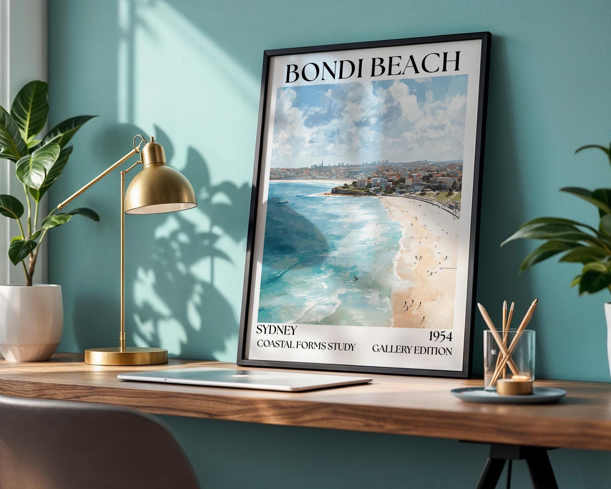 Henri Mattise Bondi Beach Travel Poster - Sydney Wall Art Print