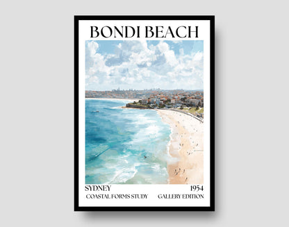 Henri Mattise Bondi Beach Travel Poster - Sydney Wall Art Print