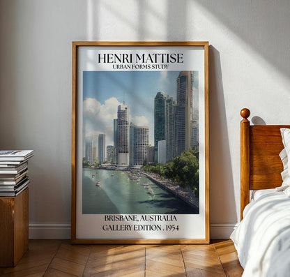 Brisbane Henri Mattise Poster - Australia Travel Wall Art Print