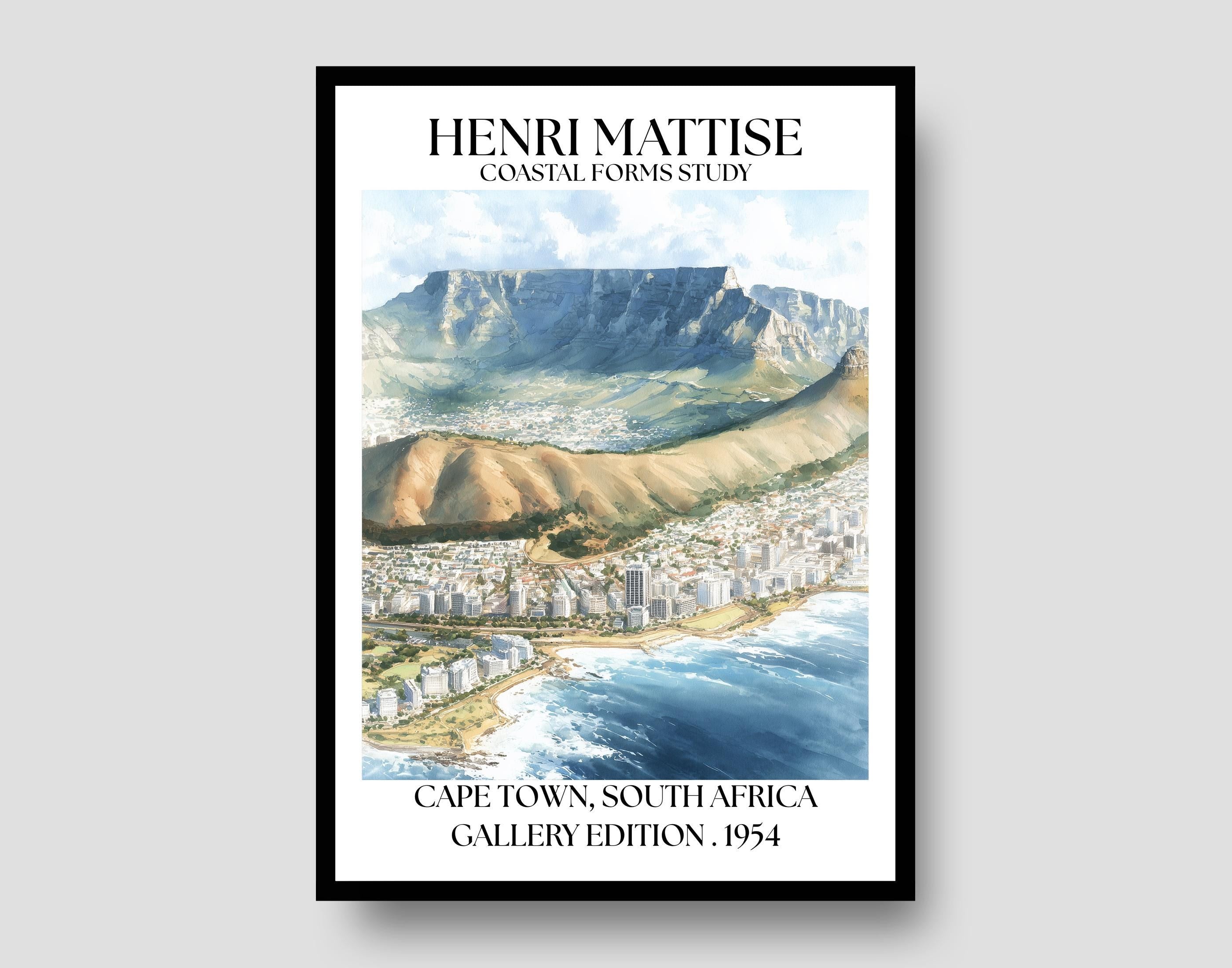 Henri Mattise Cape Town Poster - South African Travel Wall Art