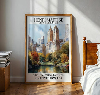 Henri Mattise Central Park Poster - New York Travel Wall Art