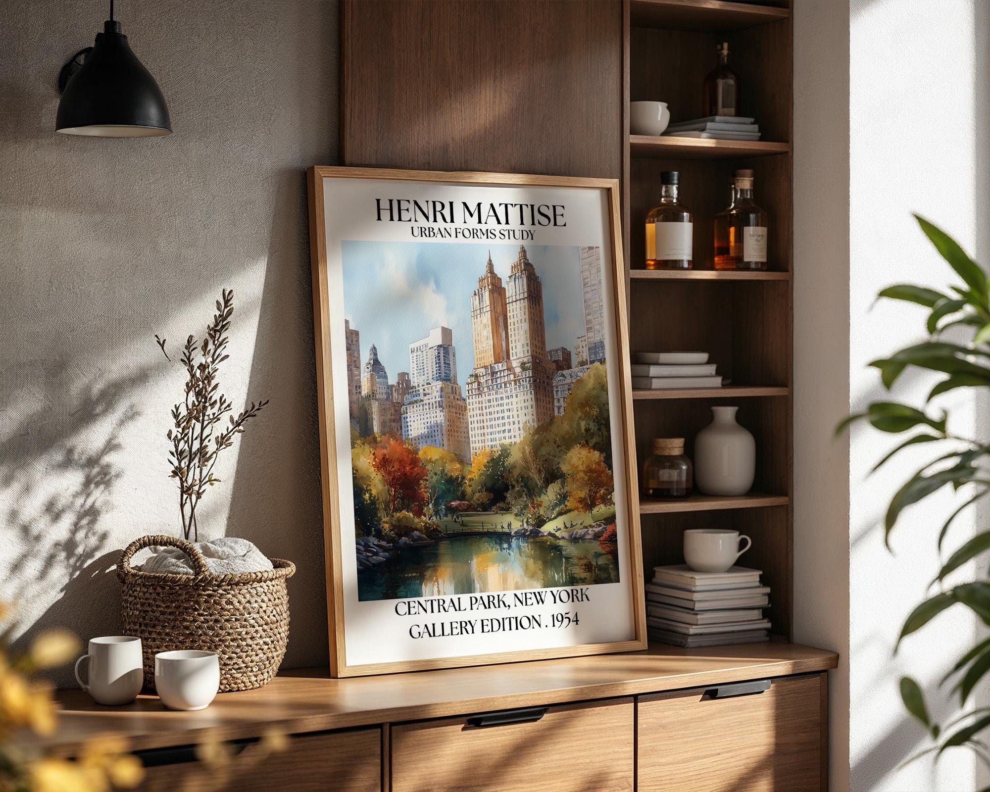 Henri Mattise Central Park Poster - New York Travel Wall Art
