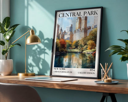 Central Park New York Poster - Henri Mattise Travel Wall Art