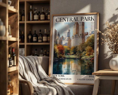 Central Park New York Poster - Henri Mattise Travel Wall Art