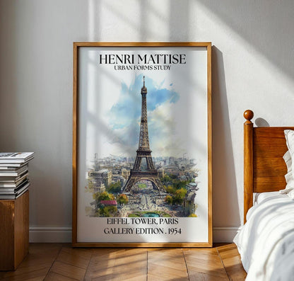 Henri Mattise Eiffel Tower Poster - Paris Travel Wall Art