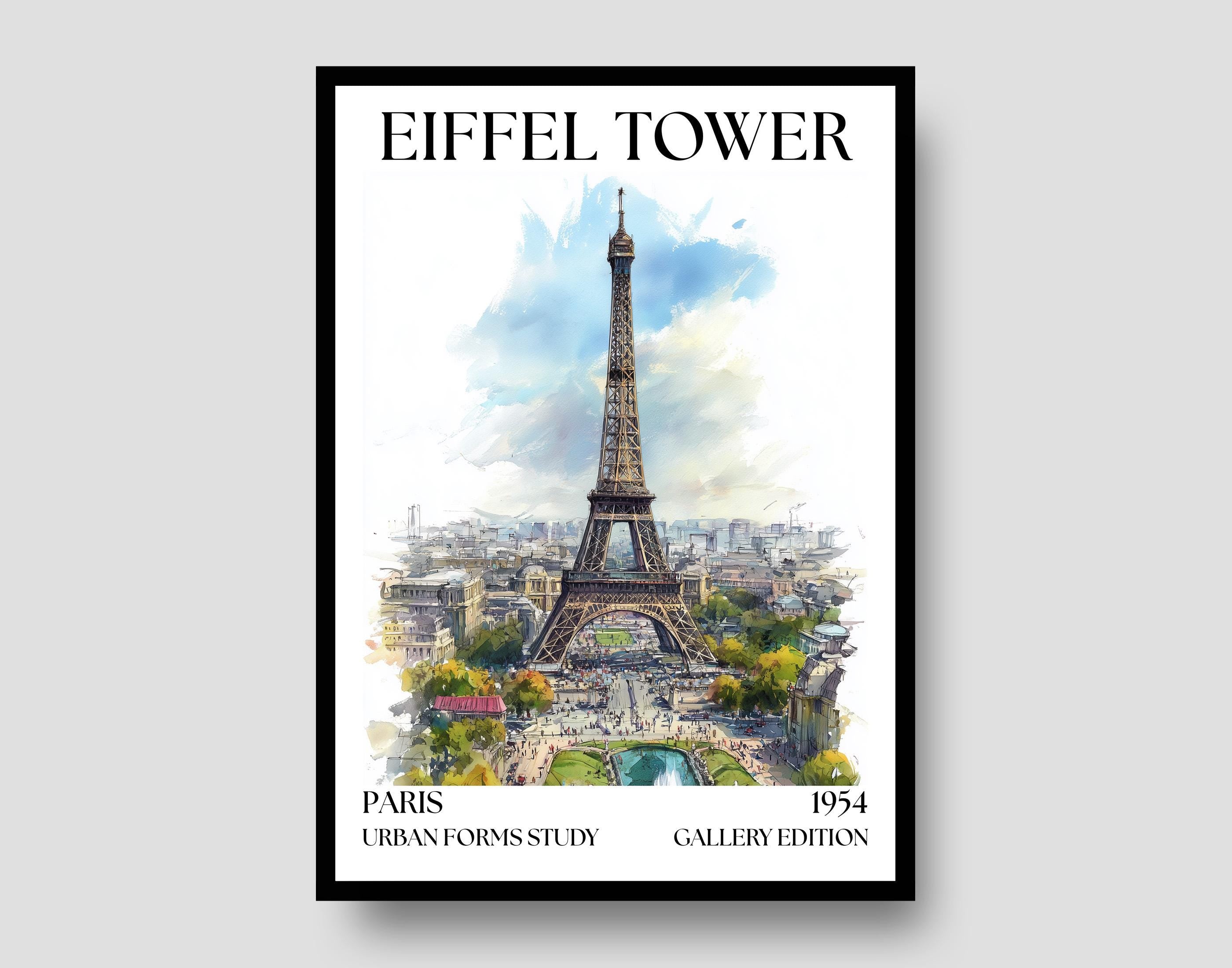 Eiffel Tower Henri Mattise Poster - Paris Travel Wall Art Print
