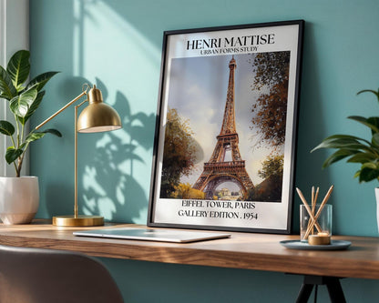 Henri Mattise Eiffel Tower Poster - Paris Wall Art Print