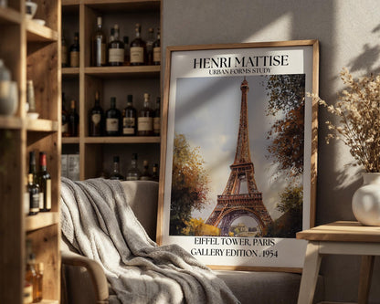 Henri Mattise Eiffel Tower Poster - Paris Wall Art Print