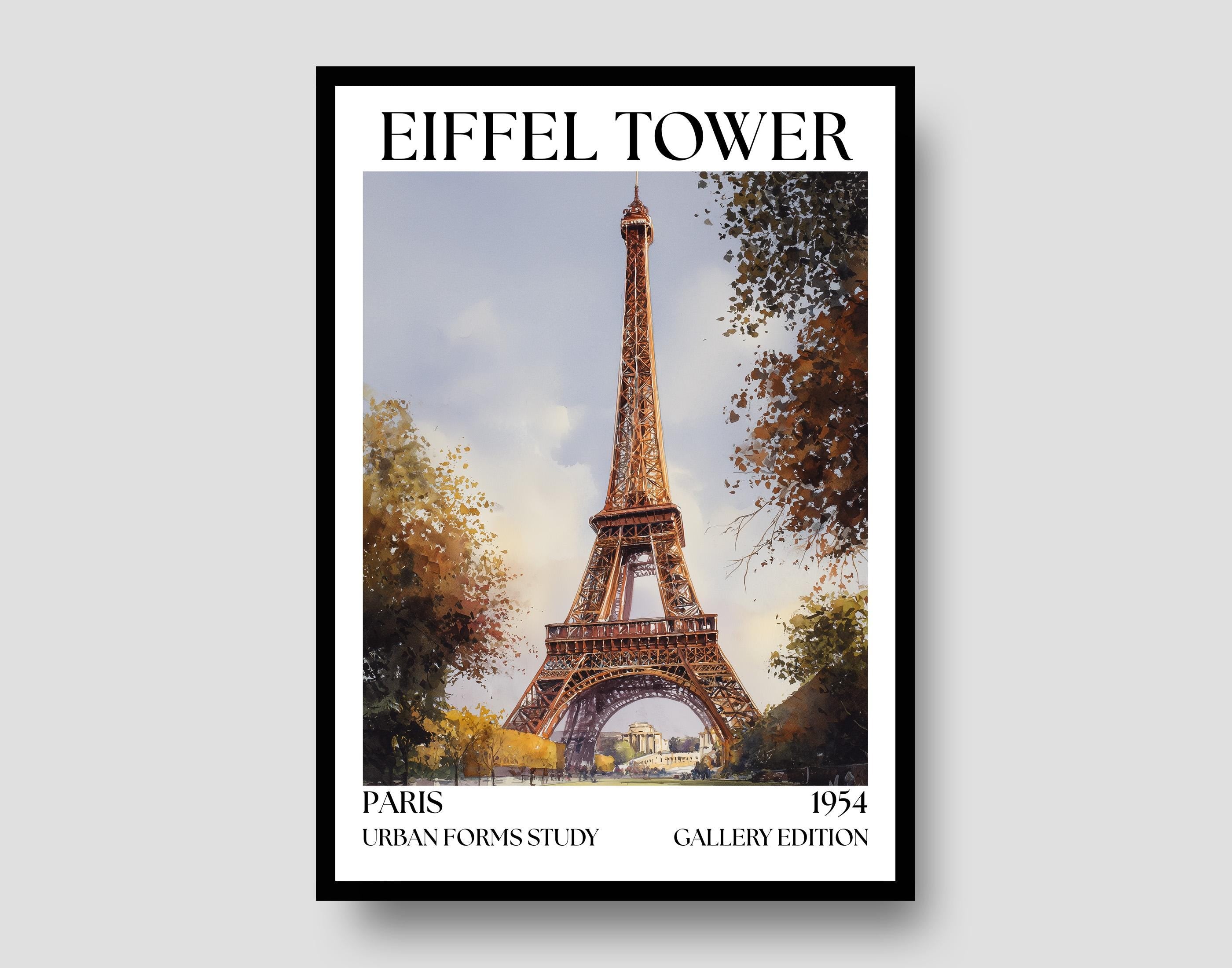 Eiffel Tower Henri Mattise Poster - Paris France Print