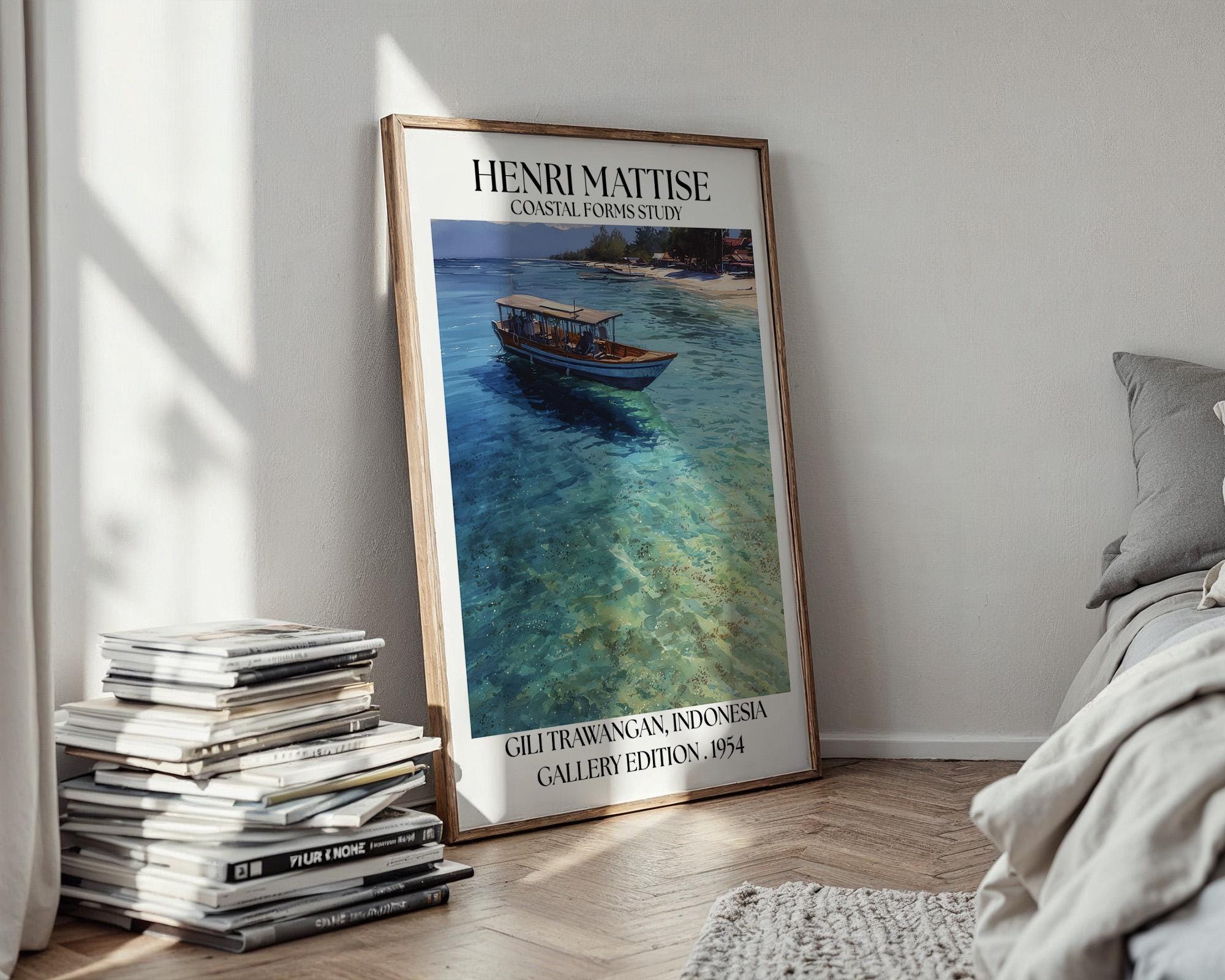 Henri Mattise Gili Trawangan Poster - Bali Travel Wall Art Print