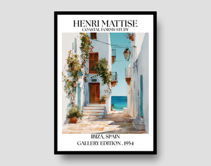 Henri Mattise Ibiza Poster - Ibiza Travel Wall Art Print