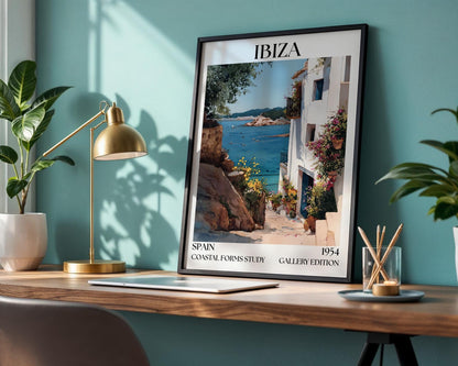 Ibiza Henri Mattise Poster - Spanish Travel Wall Art Print