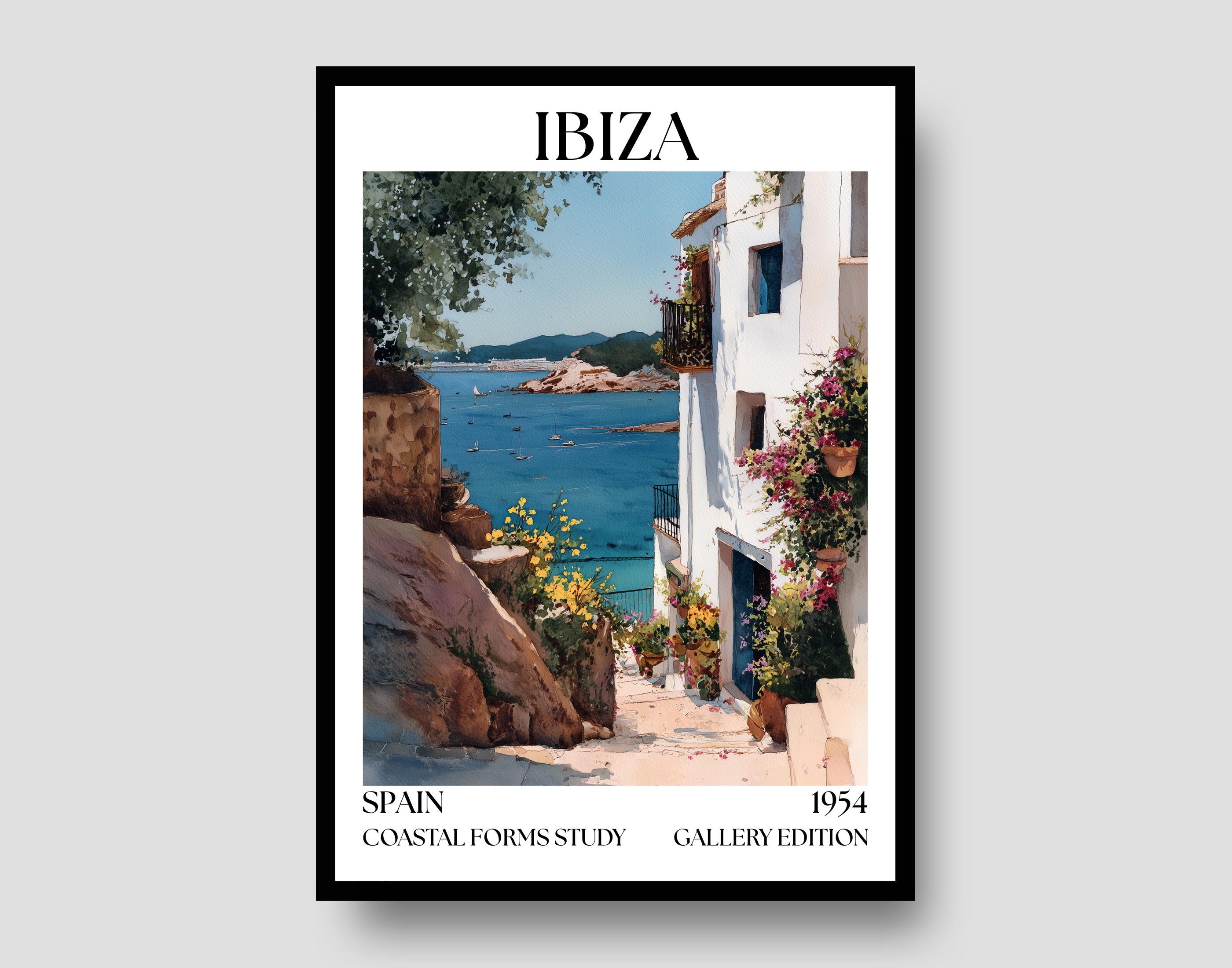 Ibiza Henri Mattise Poster - Spanish Travel Wall Art Print