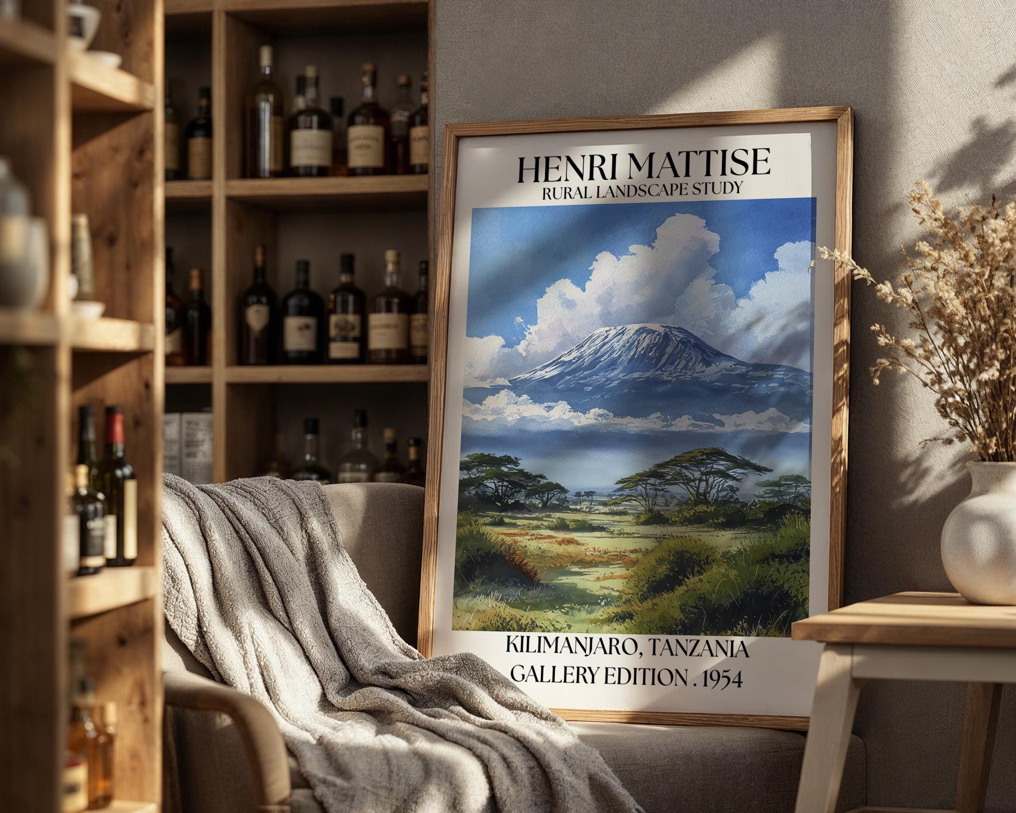 Henri Mattise Kilimanjaro Poster - Kilimanjaro Travel Wall Art Print