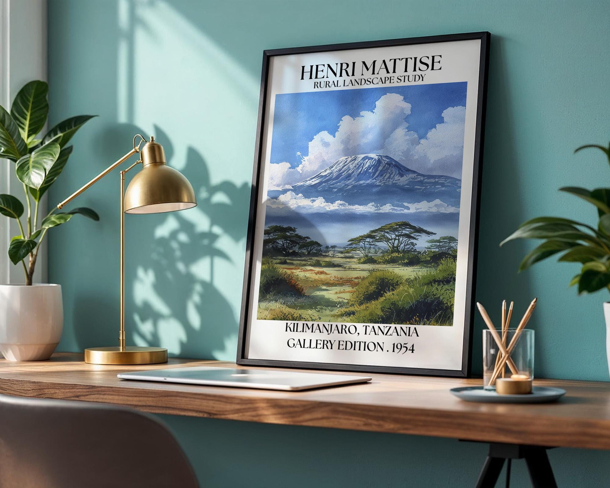Henri Mattise Kilimanjaro Poster - Kilimanjaro Travel Wall Art Print