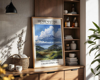 Henri Mattise Kilimanjaro Poster - Kilimanjaro Travel Wall Art Print