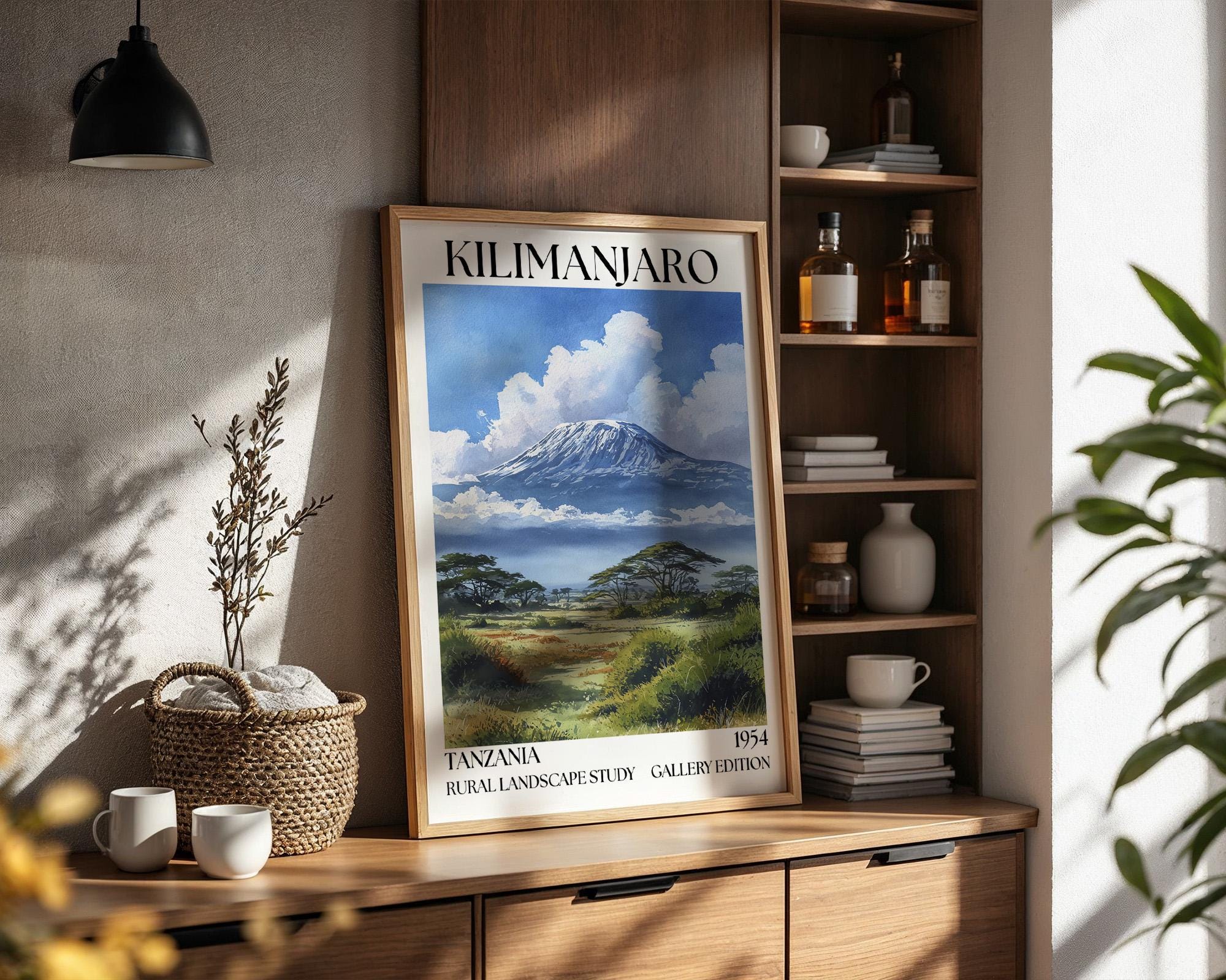 Kilimanjaro Henri Mattise Poster - Kilimanjaro Watercolour Wall Art