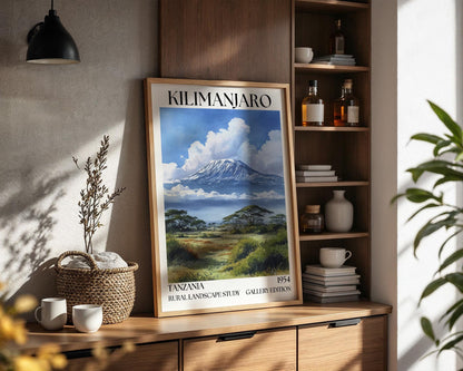Kilimanjaro Henri Mattise Poster - Kilimanjaro Watercolour Wall Art