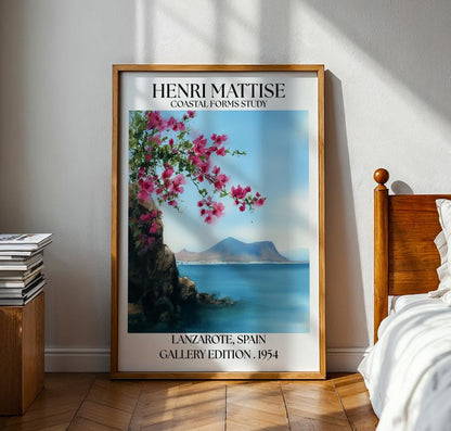 Henri Mattise Lanzarote Poster - Lanzarote Travel Wall Art Print