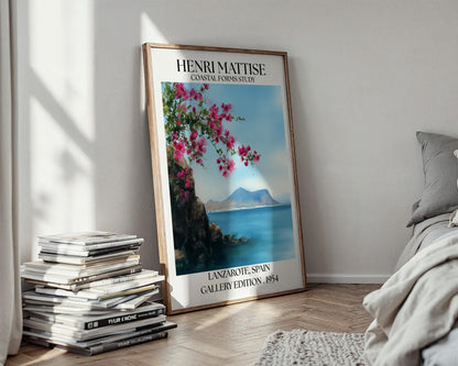 Henri Mattise Lanzarote Poster - Lanzarote Travel Wall Art Print