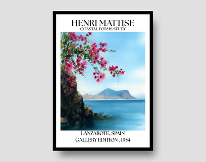 Henri Mattise Lanzarote Poster - Lanzarote Travel Wall Art Print